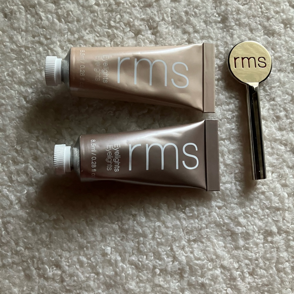 RMS Beauty Eye Polish Duo in Strobe and Moondust. Purchased for $29 each.